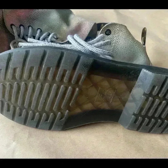 Doc Martens Shiny Rainbow Suede Boots Size 1 - Picture 8 of 8